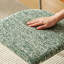 Chaise d'appoint à dossier antique de couleur unie verte (ensemble de 2)-130153887