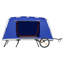 Chariot de vélo pliant pour camping-car 300 lb avec roues de 16 pouces, revêtement PU2000, structure en acier au carbone, installation rapide, convient aux roues de 22 à 28 pouces, pour le camping hors route et le fret