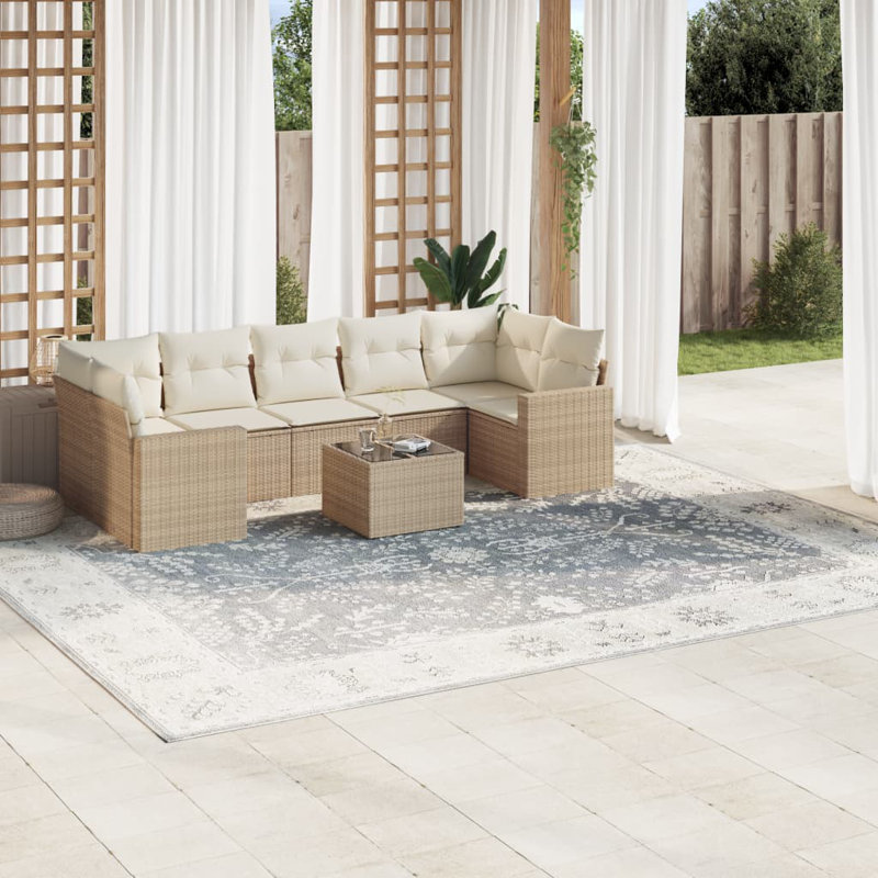 Vidaxl Garden Sofa Set Beige