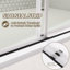 Porte de douche coulissante double sans cadre avec verre transparent H 56 po x l 79 po x H 79 po-91429155