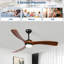 Ventilateur de plafond avec 3 pales en bois massif-1689583759