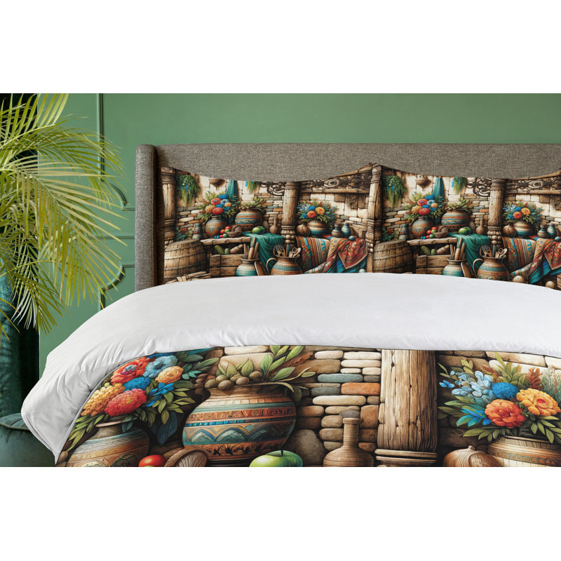 Rustic Duvet Cover, Queen Duvet Cover + 2 Standard Shams