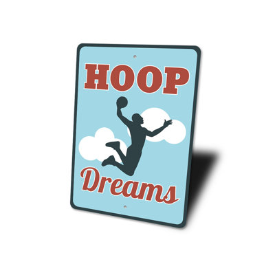 Enseigne en aluminium Hoop Dreams