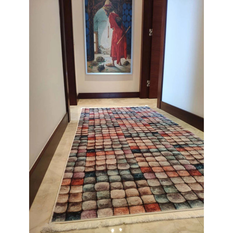 Tapis Matarranz avec envers antidérapant, Tapis de couloir 3 pi 3 po x 13 pi 1 po