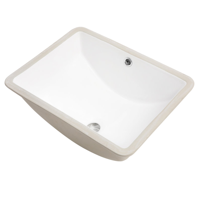 Lavabo de salle de bain en céramique Pure White