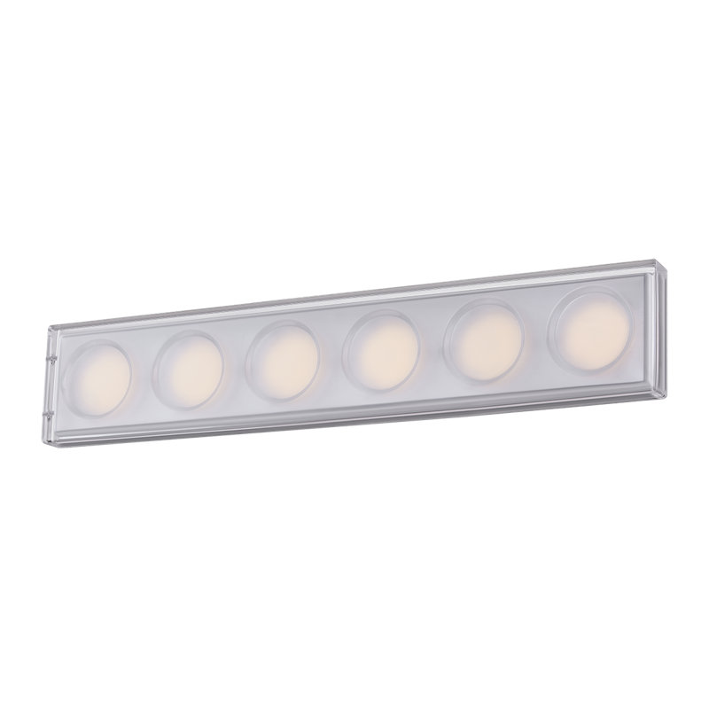 Mars 4 - Light LED Vanity Light, Black Brass, 6 Lights, 20 W