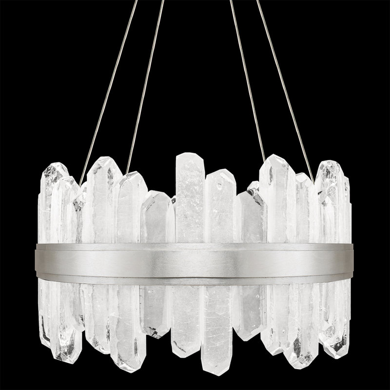 Lior 24 - Light Chandelier, Silver, 3000, 12" H x 21" W x 21" D