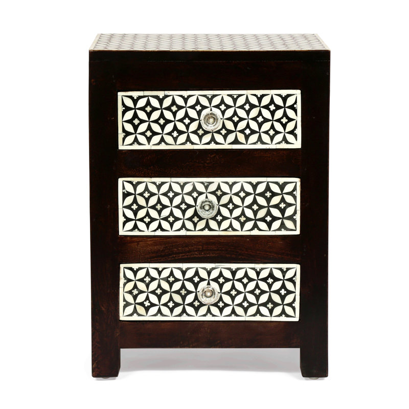 Table de chevet 3 tiroirs