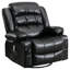 39.76 In. W Leather Recliner With Rocking, Remote Control, Tufted And Storage-1820789287