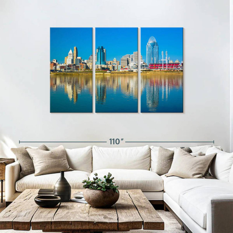 Nicci Cincinnati Riverfront, 48" H x 74" W