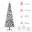 Arbre de Noël artificiel à flocage de neige avec branches réalistes, pommes de pin et baies rouges-1549072502