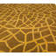 Tapis jaune / brun en peau de serpent à motif abstrait moderne 8 pi x 10 pi