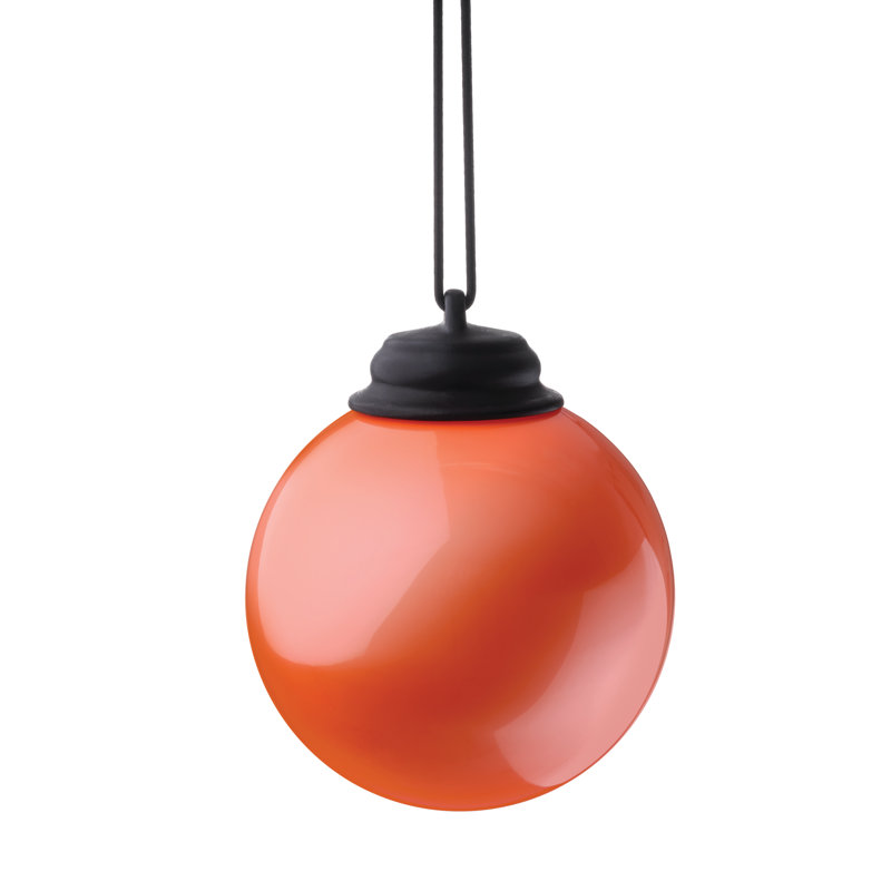 5.25'' Battery Powered Outdoor Hanging Light, Orange