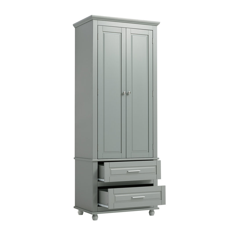 Armoire de rangement autoportante Afhaus , Argent argent