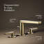 Composed Widespread Bathroom Faucet with Drain Assembly-1566908904