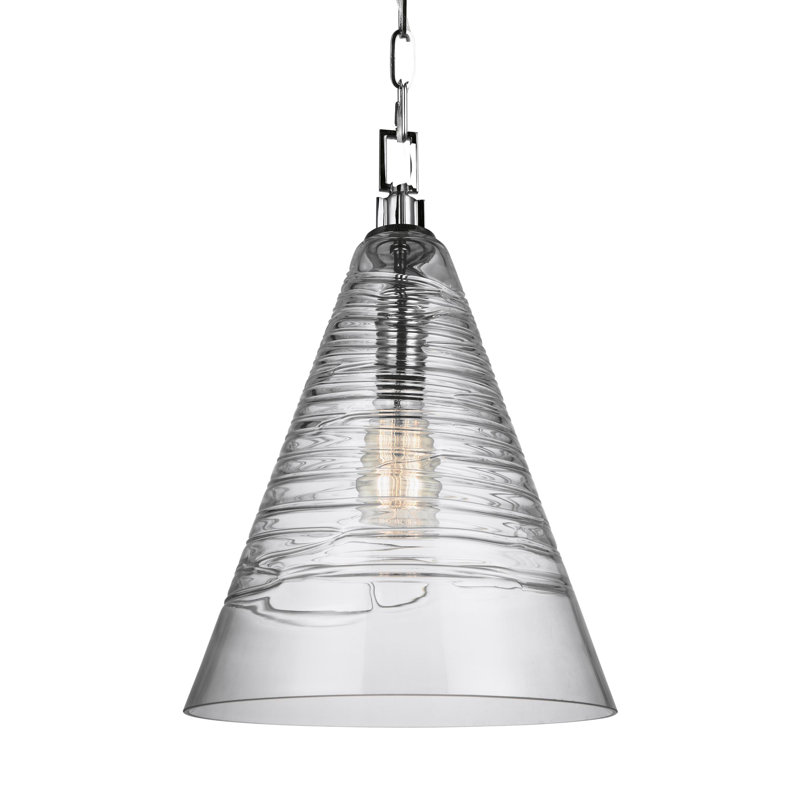 Mini-luminaire suspendu 1 lumière Alivia, Chrome