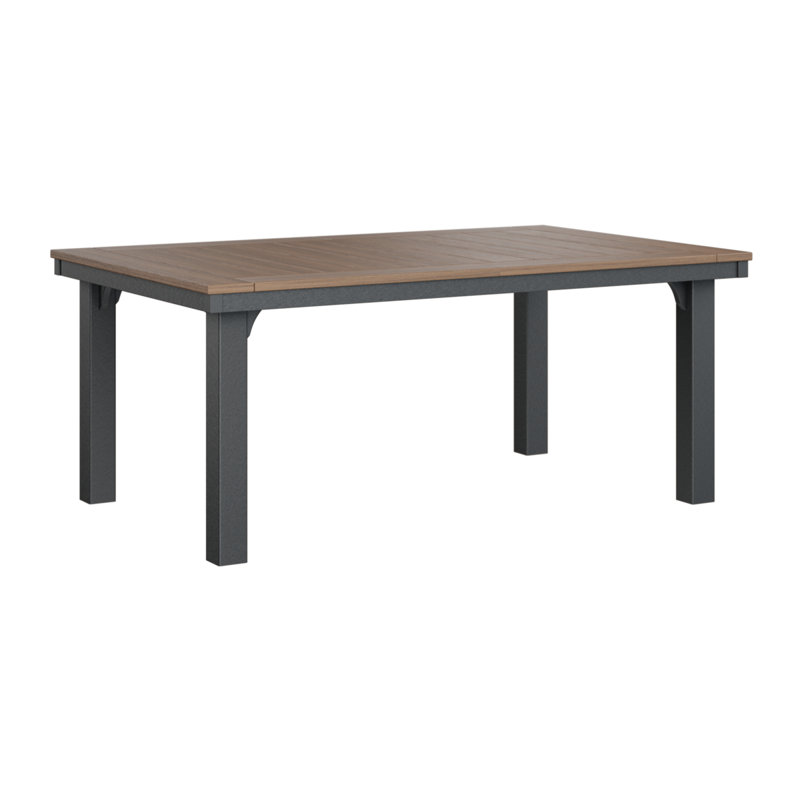 Table de salle à manger rectangulaire Berlin Gardens Homestead, Acajou antique, Noir