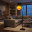 Lampe sur pied en verre Sunset