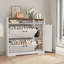 Armoire de rangement pour chaussures 20 paires avec 2 tiroirs rabattables et tablettes réglables-585937371