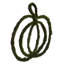 Vickerman 24"H x 24"W Pumpkin Outline Wreath. Made of natural twigs with a hint of artificial moss.
