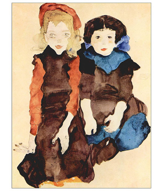 Egon Schiele - Wrapped Canvas Painting, 120cm H x 90cm W x 1.8cm D