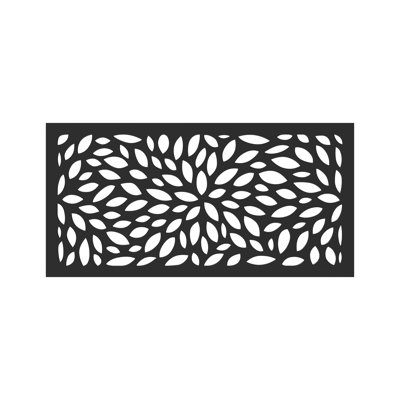 Floral Decorative Privacy Panel by DESIGN-VU