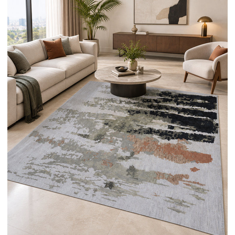Tapis en laine et viscose Jayanah, Rectangle 7 pi 6 po x 9 pi 6 po