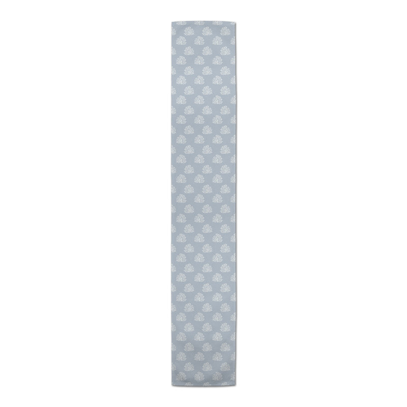 Chemin de table Bartoe, 72 po x 16 po, Bleu