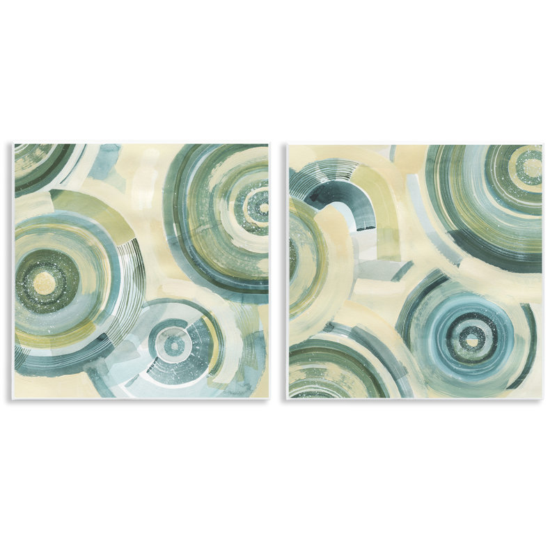 Ensemble de 2 plaques murales Modernes Passiflora, design par Grace Popp