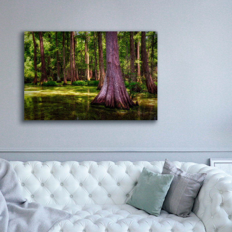 «Spring In The Bayou» par Rick Berk, art mural sur toile, H 40 po x l 60 po x P 1,5 po