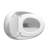 Egg Shape Ceramic Toilet In Glossy White - 1.28 Single Flush, Stain, Bathroom White, Modern Artistic Design