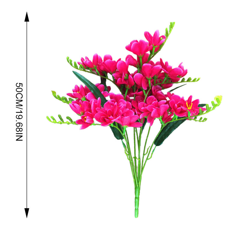 Arrangement de fleurs d'orchidées artificielles, Rose rouge
