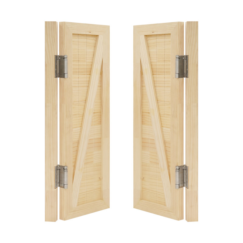 35.4X27.5” Solid Wood Swing Door