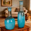 Vase de table en verre soufflé à la main-598772289