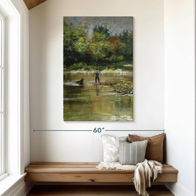 Pêche à la mouche Senne, H 48 po x l 32 po
