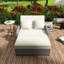 Double Chaise Lounge With Adjustable Back And Cushions-646163143