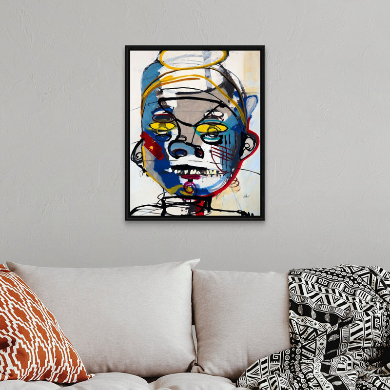 Reproduction d'art sur toile, H 32 po x l 26 po x P 1,75 po, Cadre flottant noir