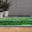 Tapis vert lavable Forest in The Lake taille 5 pi x 8 pi, douceur avec envers antidérapant