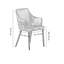 Eatonton 6 Person Dining set - a Rectangular Wooden Dining Table with Metal Legs and a Set of 6 Faux Leather Dining Chairs for Dining Room - Modern Dining Table Set-335764567-335764563