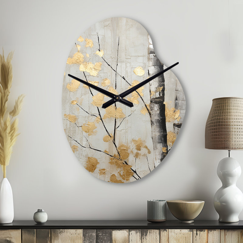 Horloge murale asymétrique grise, Petit