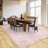 Washable Area Rug Pink Floral Soft Accent Carpet Vintage Inspired Distressed Low Pile for Living Room Dining Room Bedroom Den-798959022