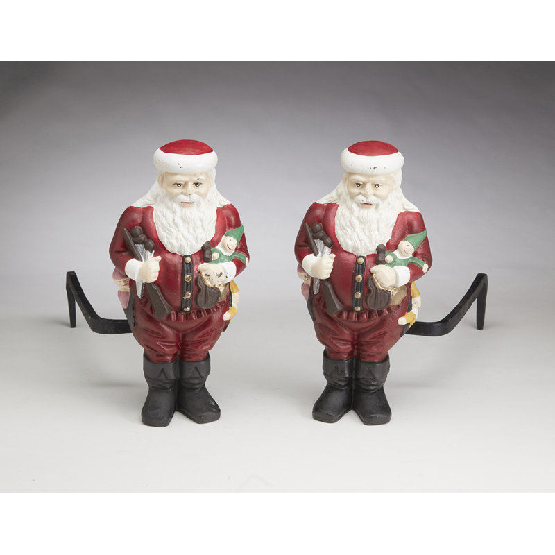 Figurine andirons père noël