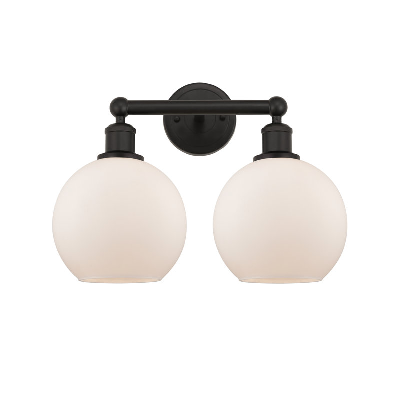 Ellington 2 - Light Dimmable Vanity Light, Matte White, Oil Rubbed Bronze