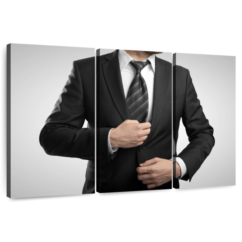 Shuttleworth Man In Business Suit, 42" H x 65" W