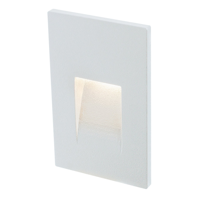 White Aluminum LED Wall Step Light