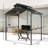 8×5 FT Hardtop Grill Gazebo, Double Metal Roof BBQ Shelter with Side Shelves & Hooks for Patio Backyard