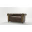 Chesterfield Friedrich Sofa Set 3+2+1 Made of Vintage Look Microfibre with Solid Wood Legs-1390057606