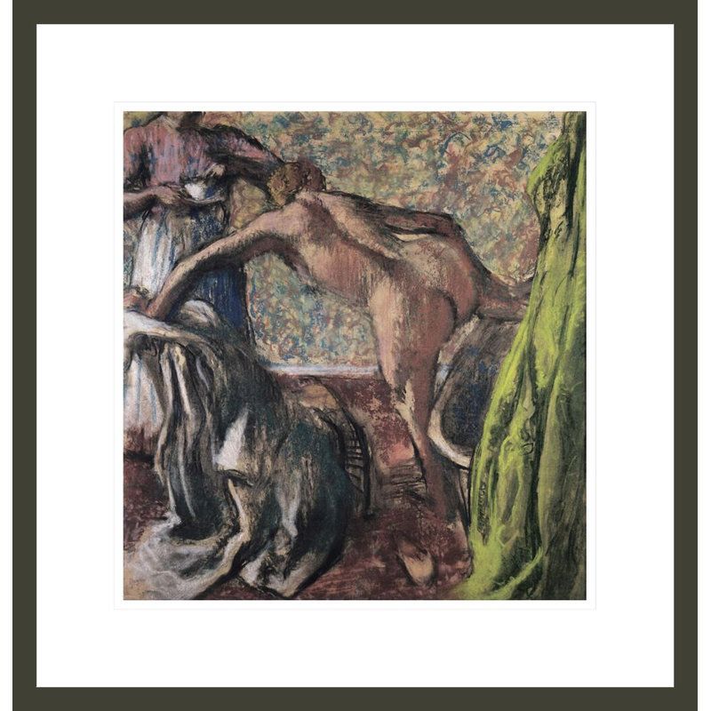 Petit-déjeuner après le bain (The Bath) par Edgar Degas, impression giclée encadrée, H 18,42 po x l 17,75 po