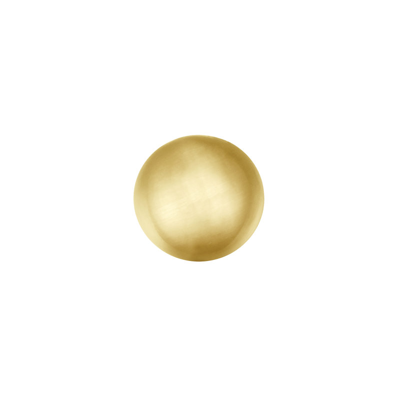 Utopia Alley Lyon Cabinet Ring Pull Knob - Decorative Cabinet Drop Pull Knobs For Cabinets And Drawers - Vintage Cabinet Hardware With Hand Finished Brushed Brass - Metal Drawer Pull Knobs 0.87" (Set Of 25)