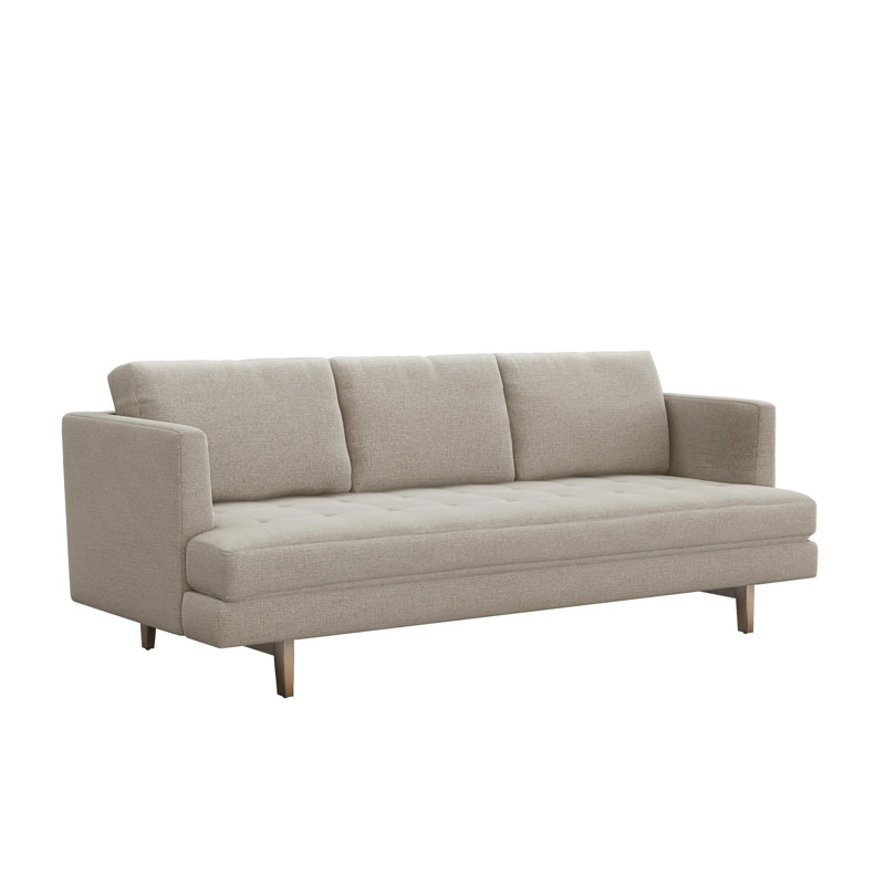 Ayler Sofa, Fresco 100% Polyester, Icy Gray